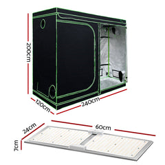 Greenfingers Grow Tent Light Kit 240x120x200CM 2200W LED Full Spectrum-SA_Rural