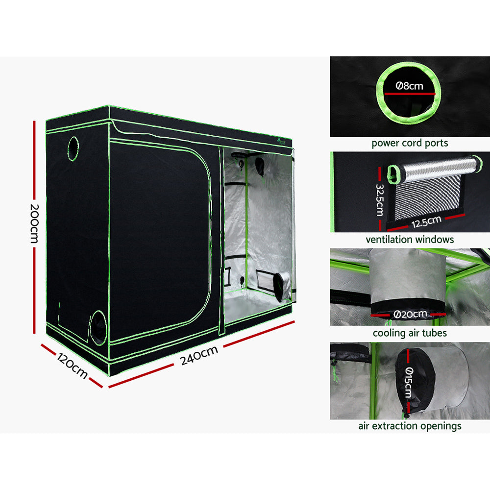 Greenfingers Grow Tent Light Kit 240x120x200CM 2200W LED Full Spectrum-QLD_Rural