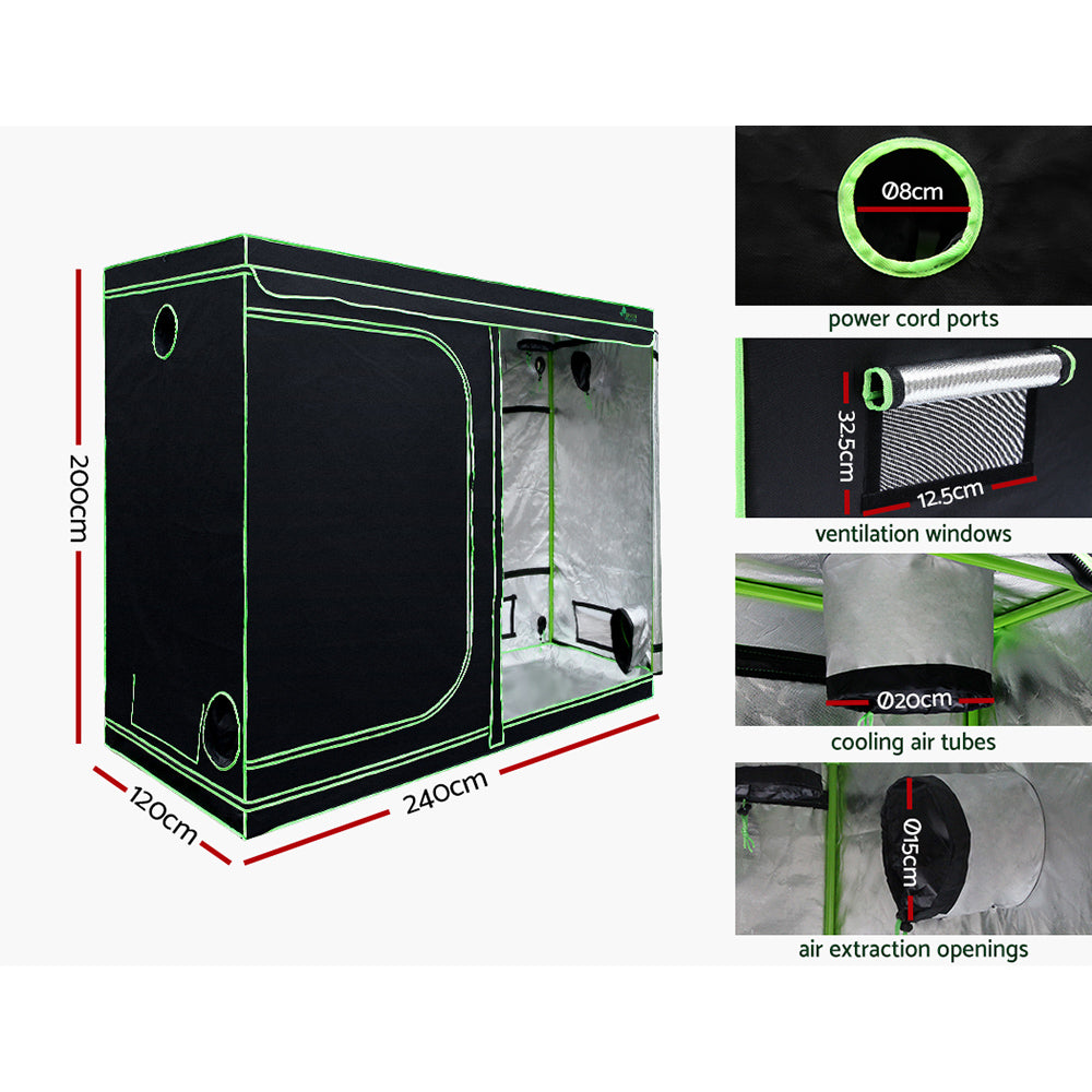 Greenfingers Grow Tent Light Kit 240x120x200CM 4500W LED Full Spectrum-ACT