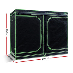 Greenfingers Grow Tent 240x120x200CM 1680D Hydroponics Kit Indoor Plant Room System-VIC_Rural