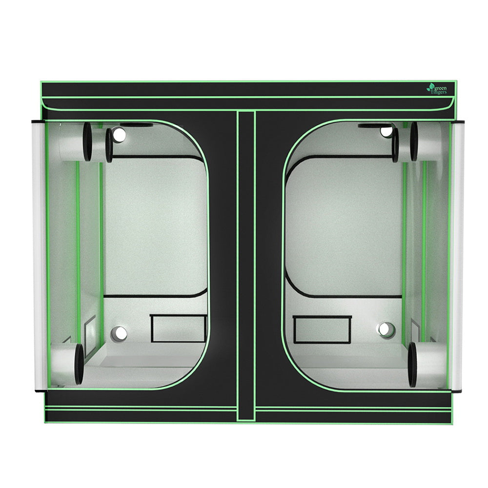 Greenfingers Grow Tent Kits 240x240x200cm Hydroponics Indoor Grow System Black-SA_Metro