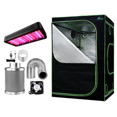 Greenfingers Grow Tent Light Kit 150x150x200CM 1200W LED 6" Vent Fan,Greenfingers Grow Tent Light Kit LED 1200W Full Spectrum 6" Vent 150x150x200CM-REMOTE