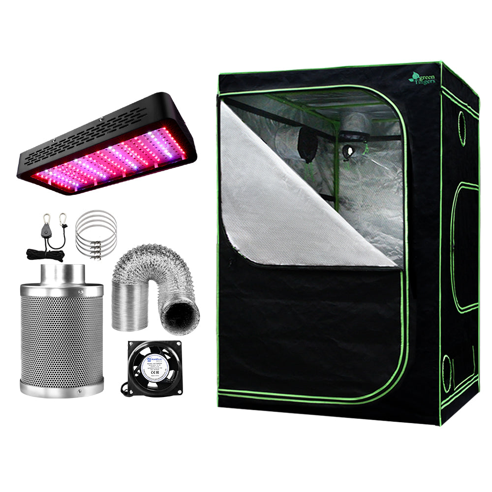 Greenfingers Grow Tent Light Kit 150x150x200CM 1200W LED 6" Vent Fan,Greenfingers Grow Tent Light Kit LED 1200W Full Spectrum 6" Vent 150x150x200CM-QLD_Rural