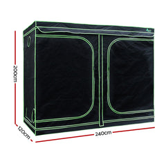 Greenfingers Grow Tent Light Kit 240x120x200CM 2000W LED 6" Vent Fan,Greenfingers Grow Tent Light Kit LED 2000W Full Spectrum 6" Vent 240x120x200CM-NT_Metro