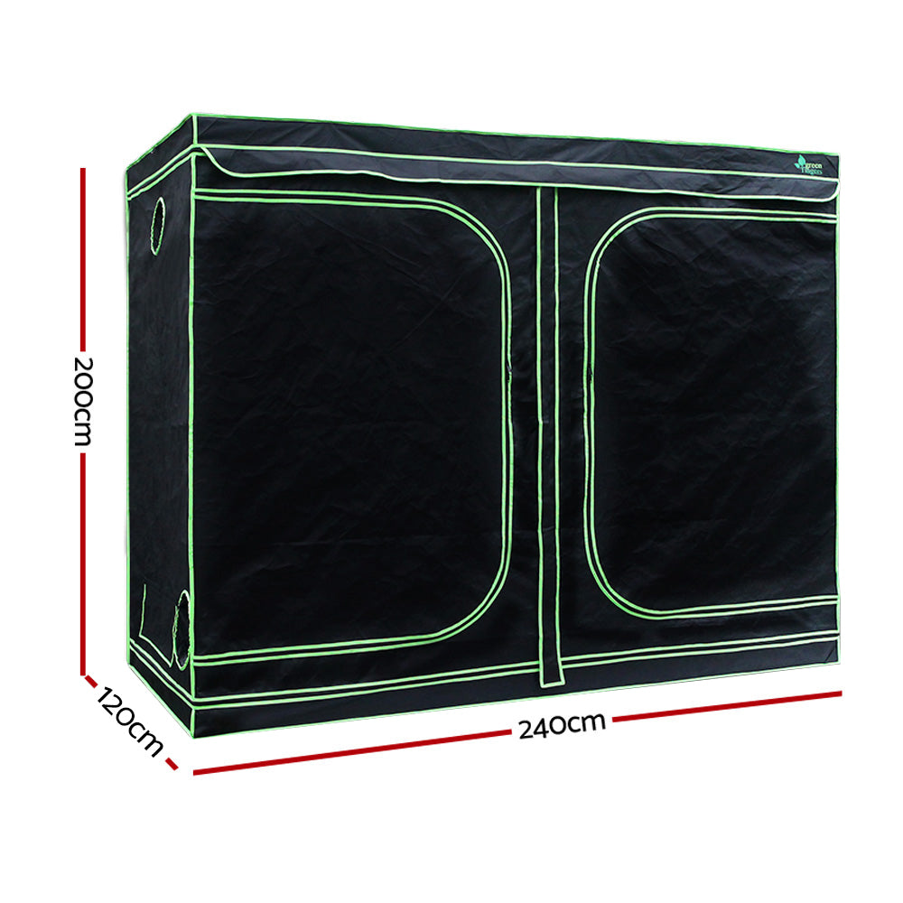 Greenfingers Grow Tent Light Kit 240x120x200CM 2000W LED 6" Vent Fan,Greenfingers Grow Tent Light Kit LED 2000W Full Spectrum 6" Vent 240x120x200CM-SA_Metro