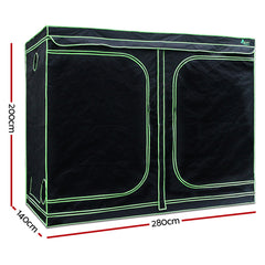 Greenfingers Grow Tent Light Kit 280x140x200CM 2000W LED 6" Vent Fan,Greenfingers Grow Tent Light Kit LED 2000W Full Spectrum 6" Vent 280x140x200CM-NT_Rural