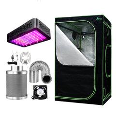 Greenfingers Grow Tent Light Kit 90x90x180CM 1000W LED 6" Vent Fan,Greenfingers Grow Tent Light Kit LED 1000W Full Spectrum 6" Vent 90x90x180CM-NT_Metro