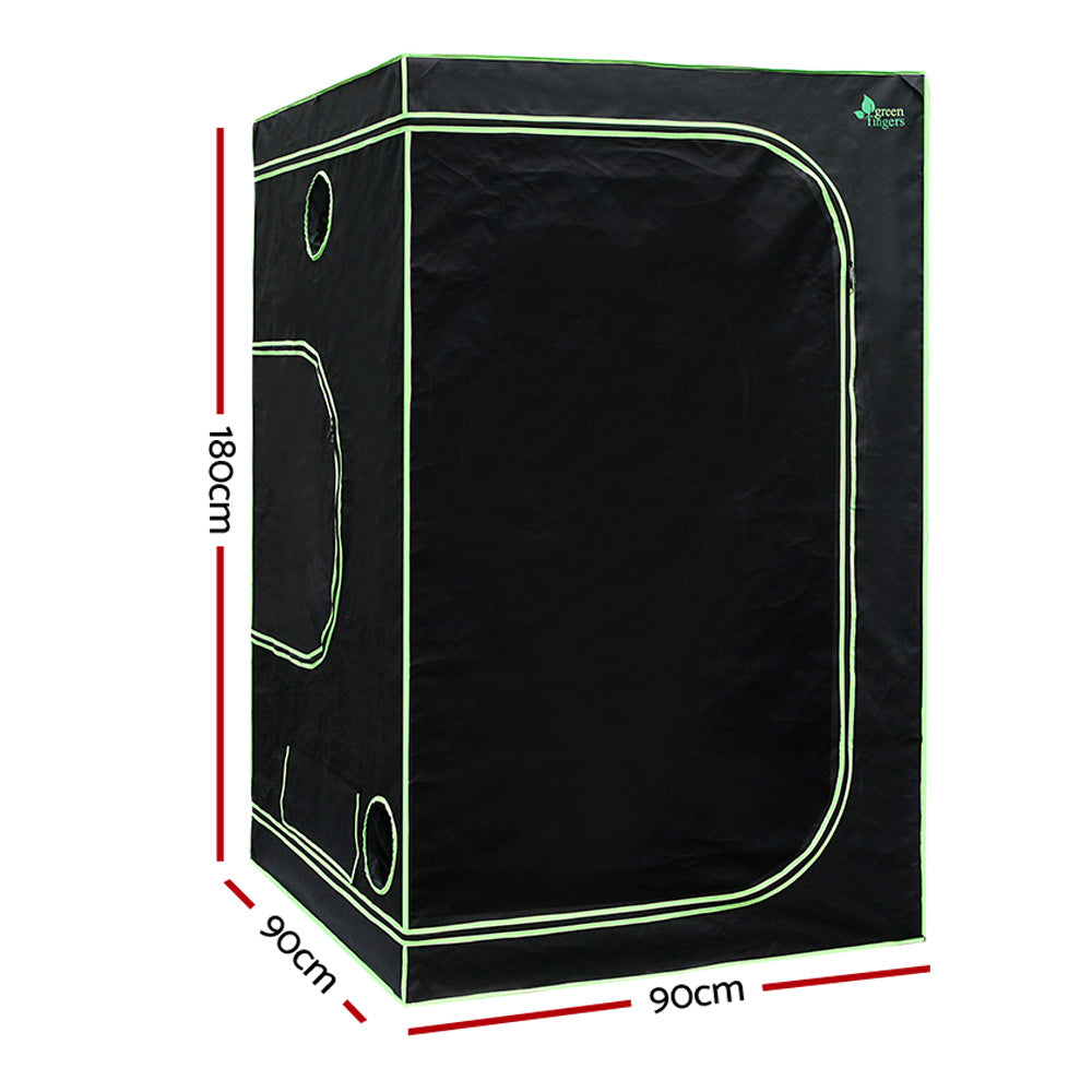 Greenfingers Grow Tent Light Kit 90x90x180CM 1000W LED 6" Vent Fan,Greenfingers Grow Tent Light Kit LED 1000W Full Spectrum 6" Vent 90x90x180CM-ACT