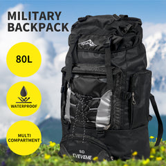 Military Backpack Tactical Hiking Camping Blue