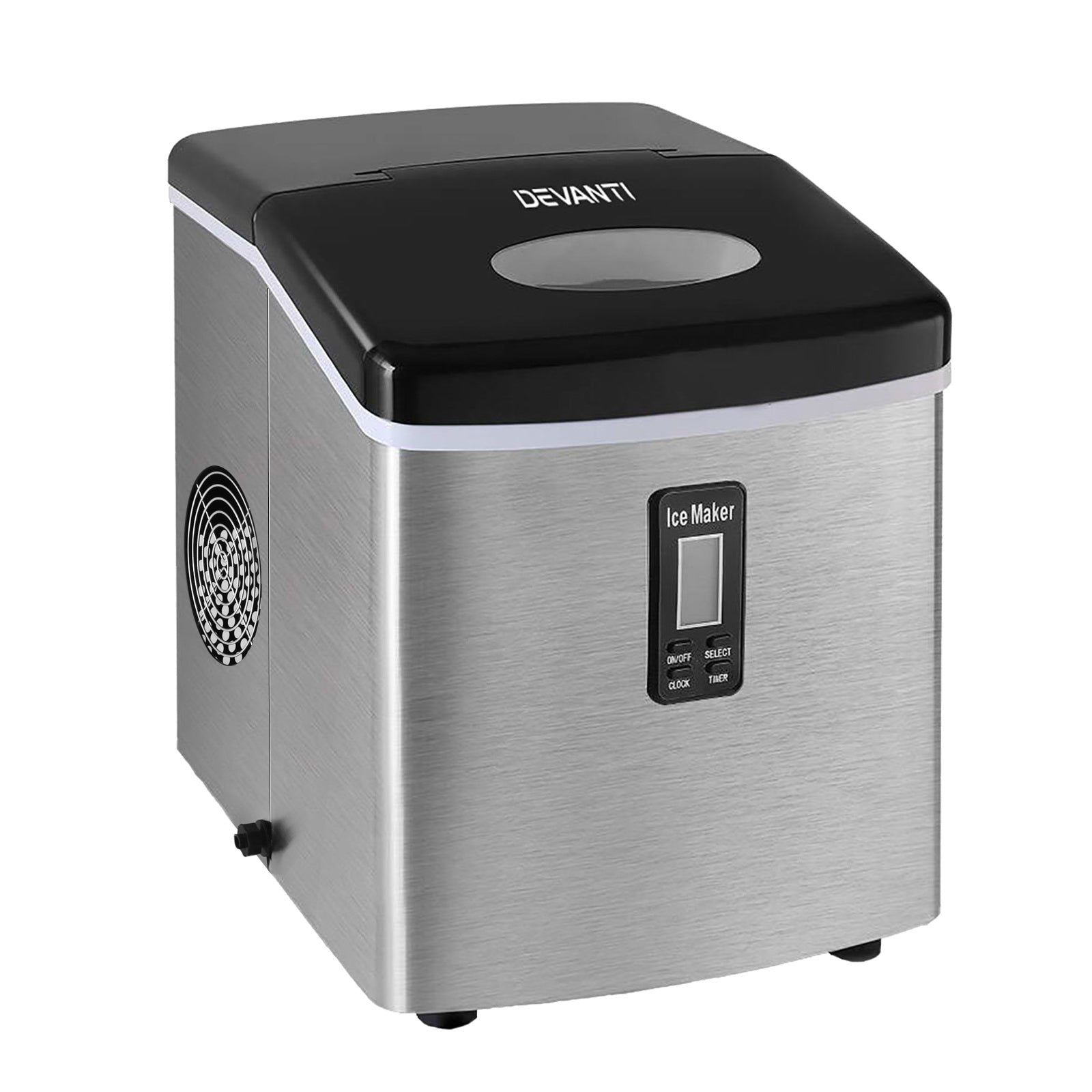 Devanti 15kg Ice Maker Machine Silver
