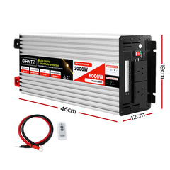 Giantz Power Inverter 3000W or 6000W Pure Sine Wave 12V-240V Camping Boat Caravan