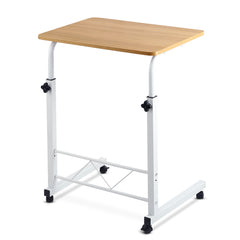 Artiss Laptop Desk Table Adjustable 60CM Light Wood