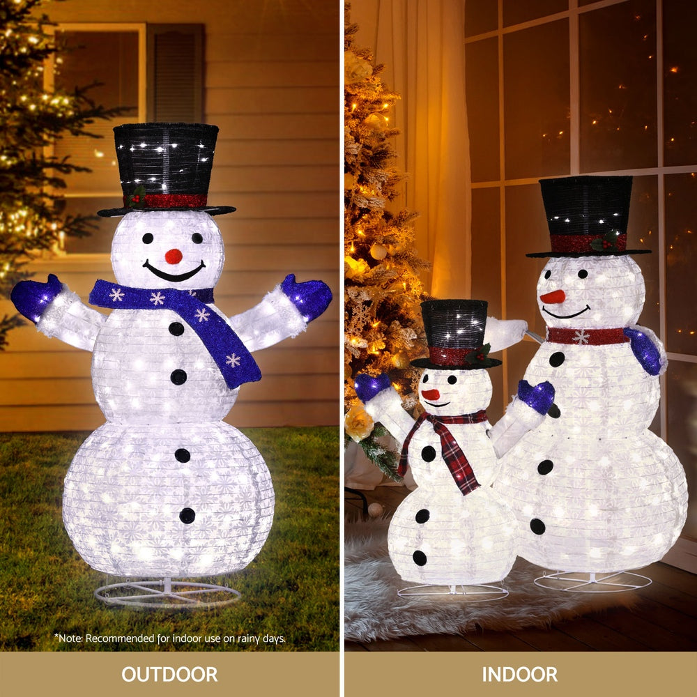 3 PCS Christmas Lights 330 LED Fairy Light Snowman Decorations Jingle Jollys-WA_Rural