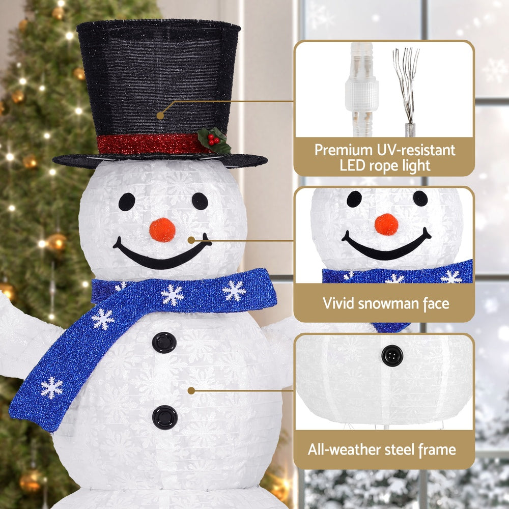 3 PCS Christmas Lights 330 LED Fairy Light Snowman Decorations Jingle Jollys-VIC_Metro