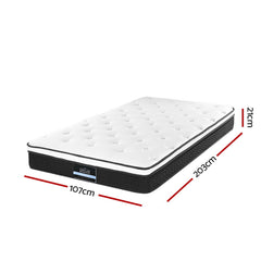 Giselle Bedding 21cm Mattress Euro Top King Single-SA_Metro