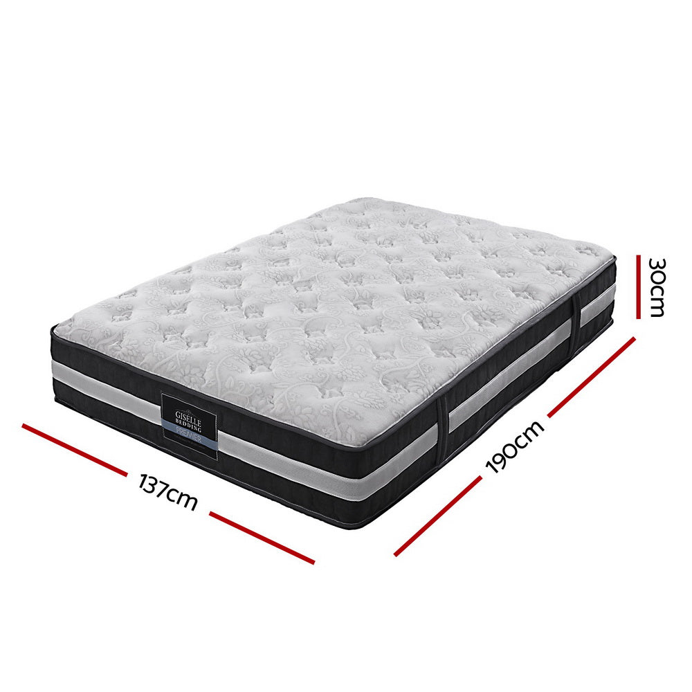 Giselle Bedding 30cm Mattress Pocket Spring Double-ACT