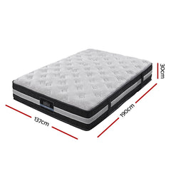 Giselle Bedding 30cm Mattress Pocket Spring Double-WA_Metro