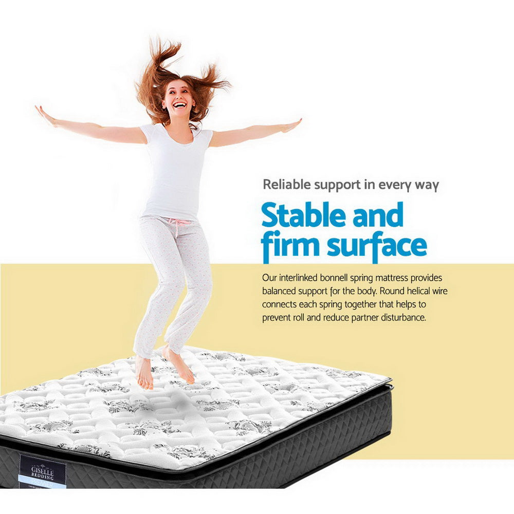 Giselle Bedding 24cm Mattress Pillow Top King Single-QLD_Metro