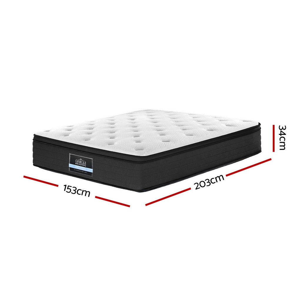 Giselle Bedding 34cm Mattress Euro Top Queen-SA_Metro