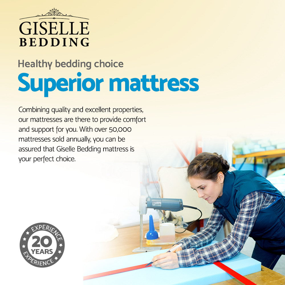 Giselle Bedding 32cm Mattress Euro Top King-ACT