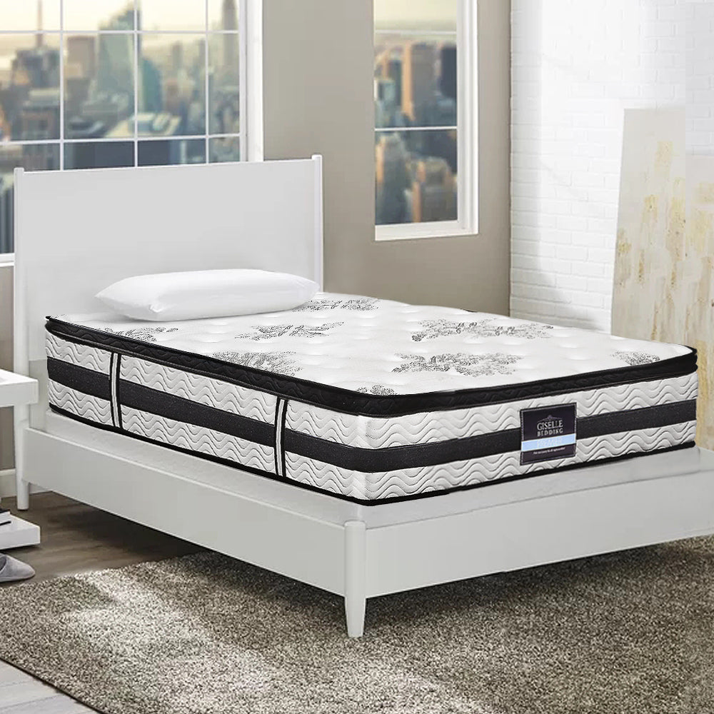 Giselle Bedding 34cm Mattress Euro Top Pocket Spring King Single-QLD_Metro