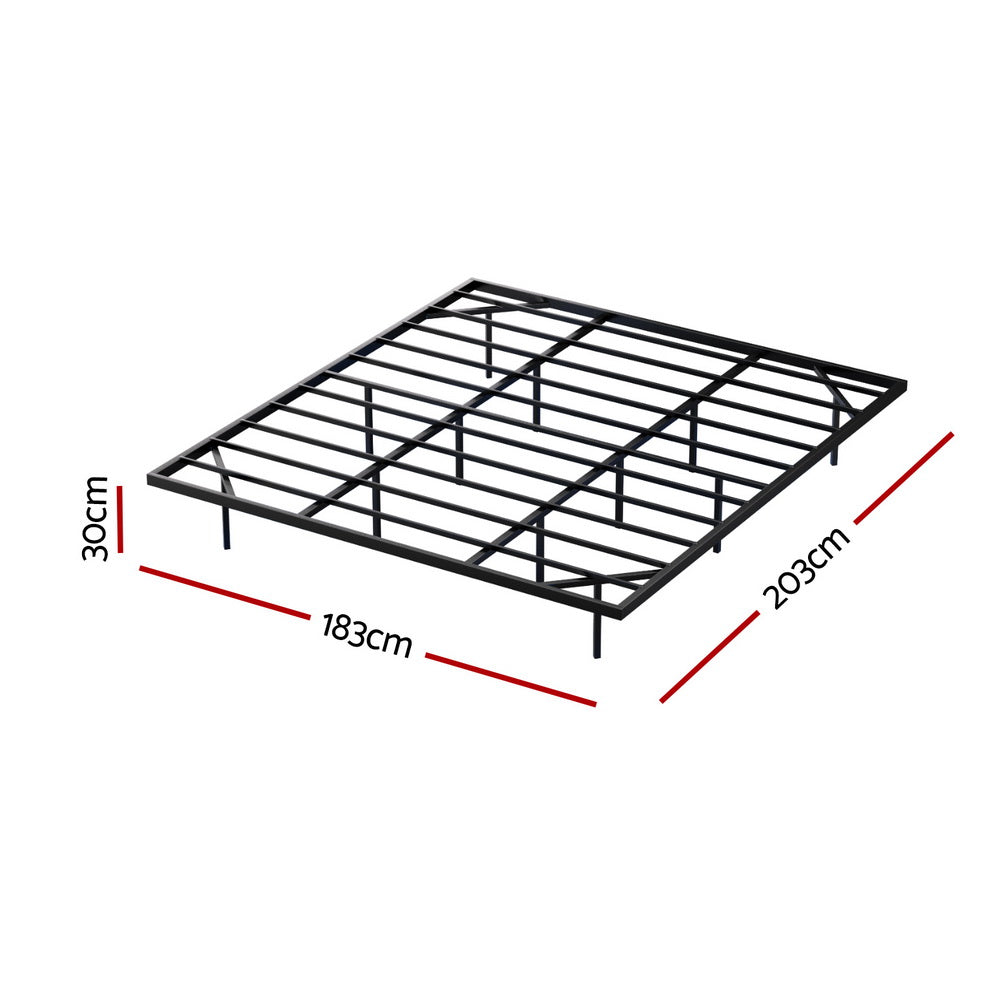 Artiss King Bed Frame,Floating Metal Bed Frame with Smart LED Lights - Sturdy Metal Platform Bed Base, Silent Design, Tool-Free Assembly, 300KG Capacity for Home/Hotel/Master Bedroom​