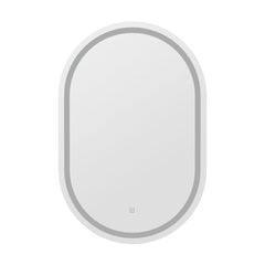 Embellir LED Wall Mirror With Light 50X75CM Bathroom Decor Oval Mirrors Vanity