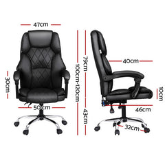 Artiss Massage Office Chair Computer Chairs High Back-TAS_Rural