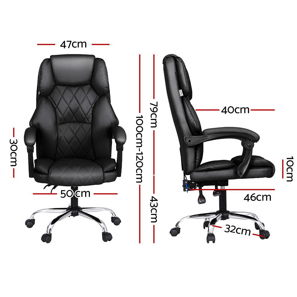 Artiss Massage Office Chair Computer Chairs High Back-TAS_Metro