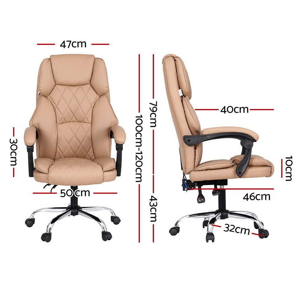 Artiss Massage Office Chair Computer Chairs High Back-ACT