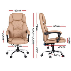 Artiss Massage Office Chair Computer Chairs High Back-REMOTE