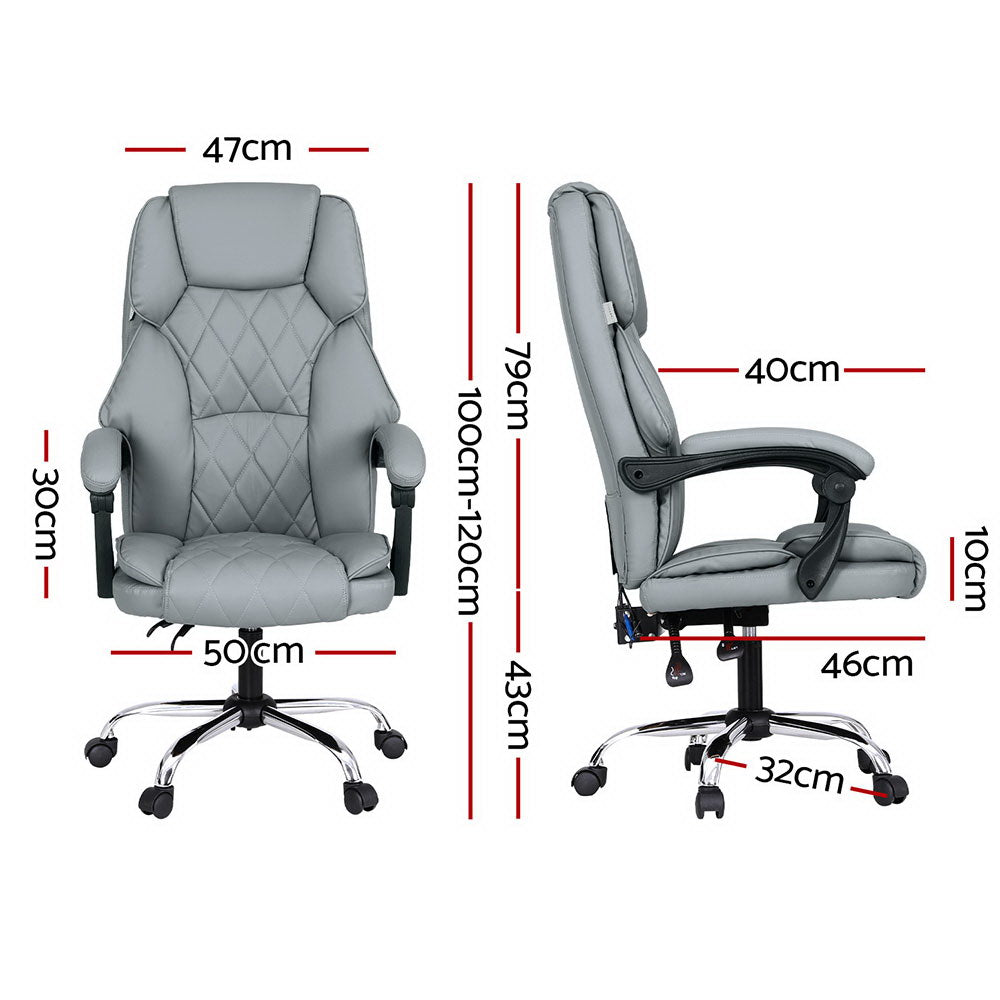 Artiss Massage Office Chair Computer Chairs High Back-TAS_Metro