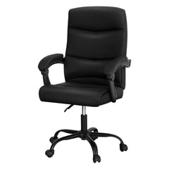 Artiss 2 Point Massage Office Chair PU Leather Black-VIC_Metro