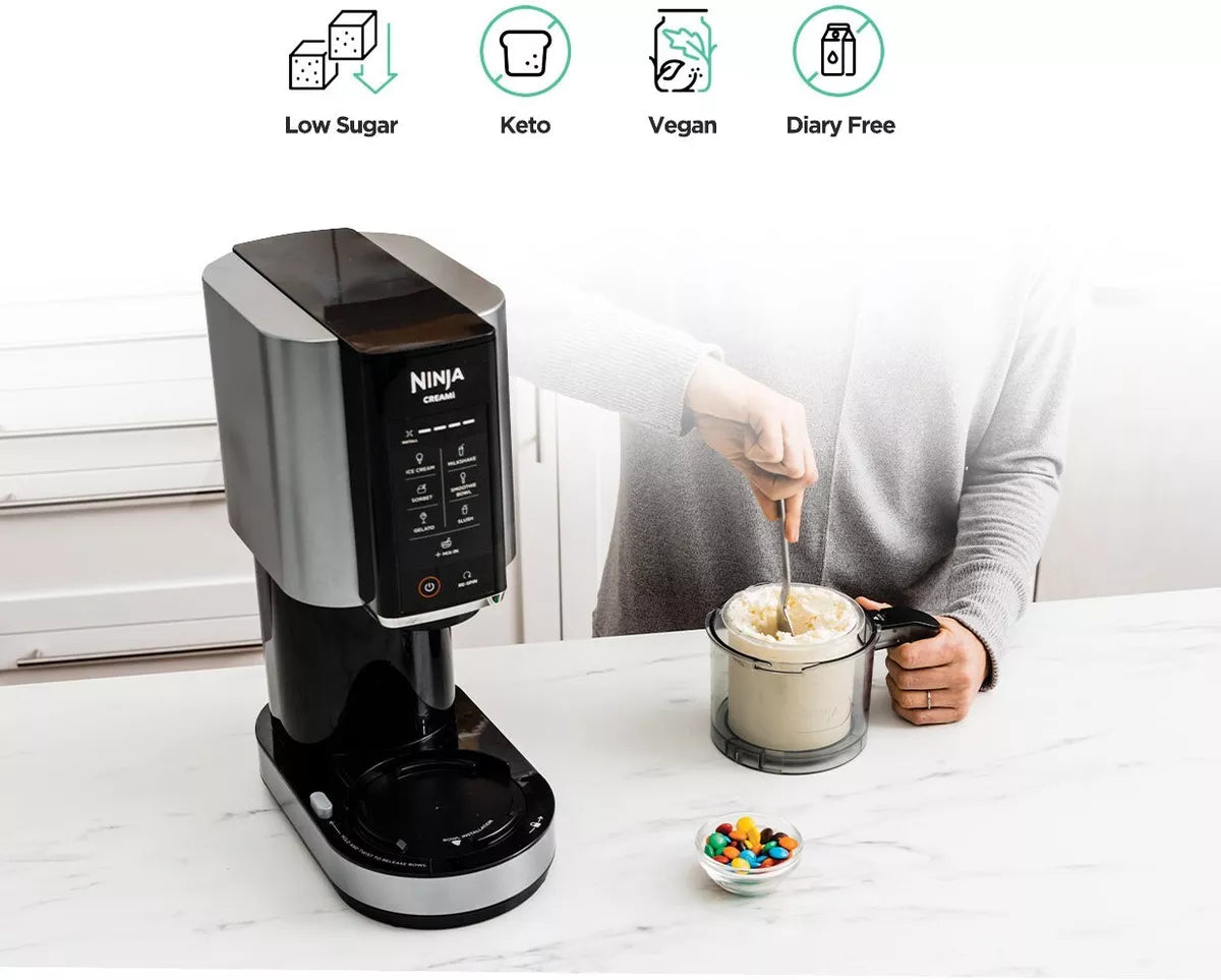 Ninja NC300 Creami Ice Cream Maker 7 One Touch Programs 800 W Cloud Silver