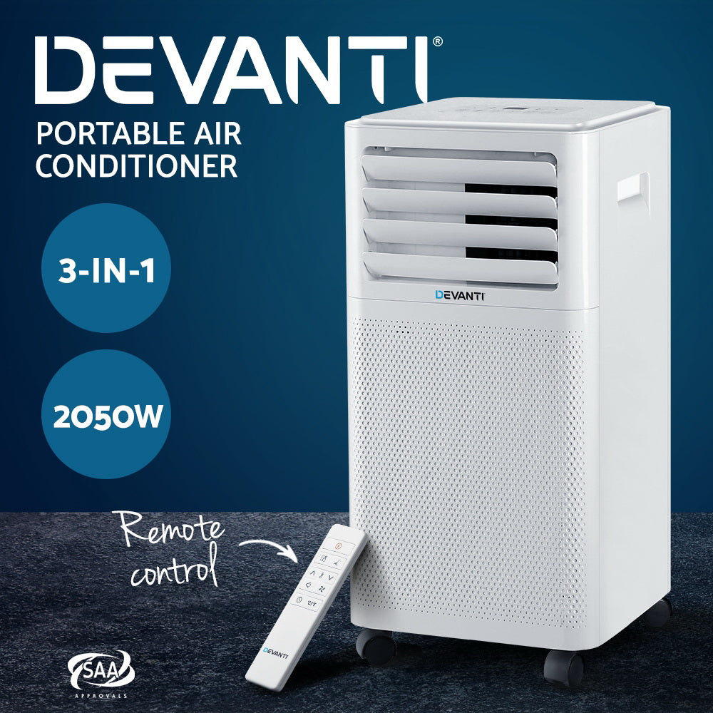 Devanti Portable Air Conditioner 7000BTU-ACT