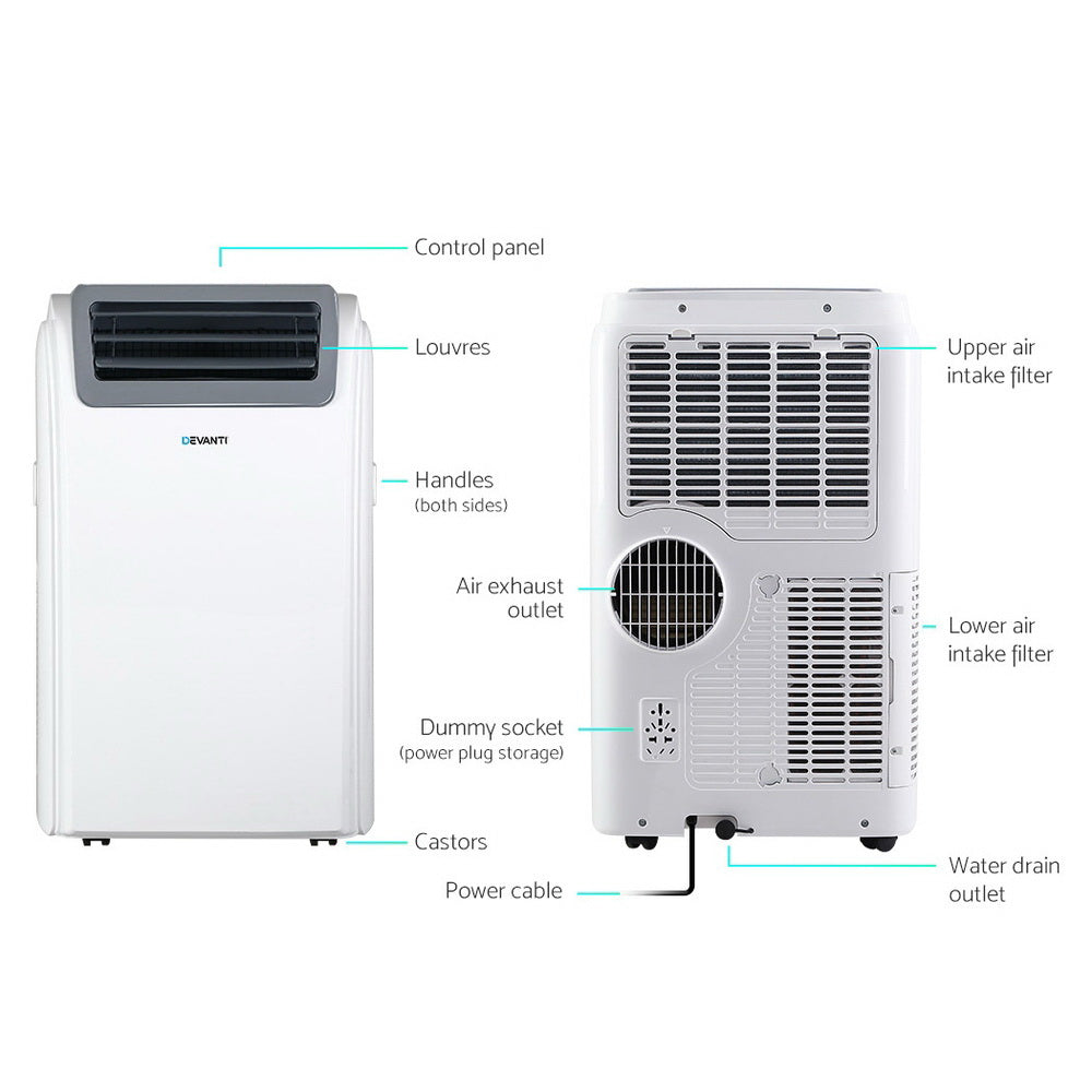 Devanti Portable Air Conditioner WiFi 12000BTU-ACT