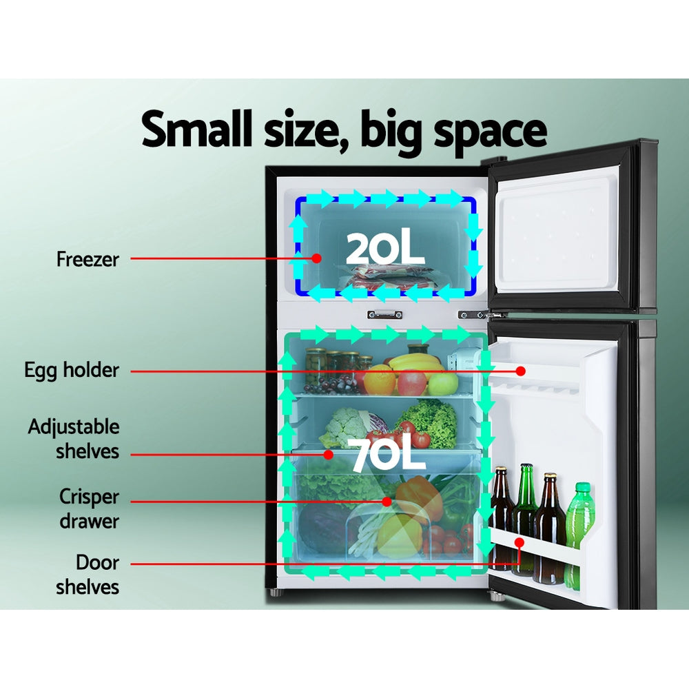 Glacio 90L Portable Fridge Freezer Bar Upright 12V/24V/240V Camping Caravan-TAS_Metro