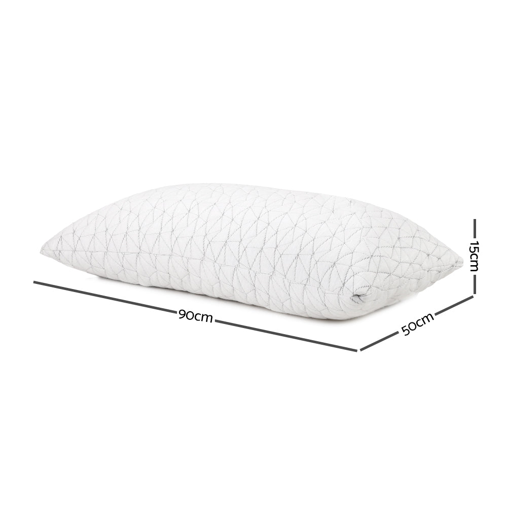 Giselle Bedding Memory Foam Pillow King Size Twin Pack