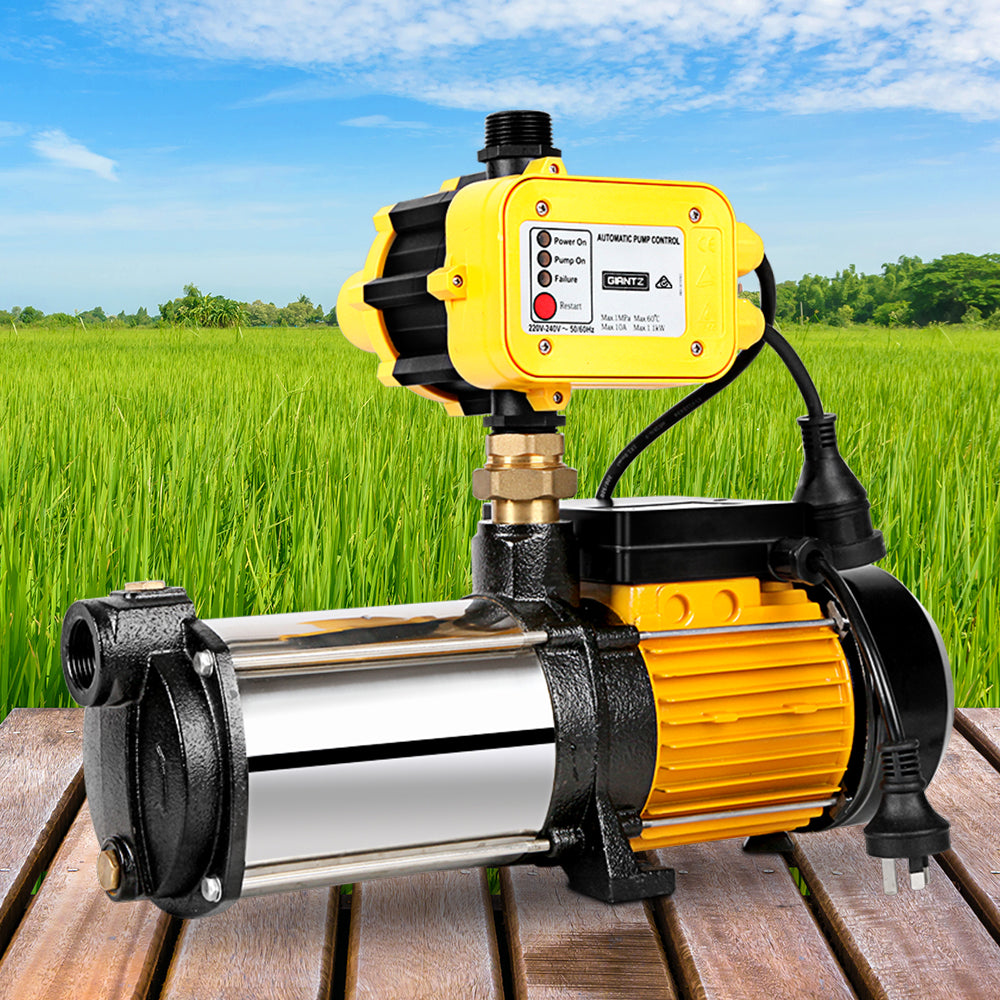 Giantz Garden Water Pump High Pressure 2500W 5-Stage Tank Irrigation Yellow