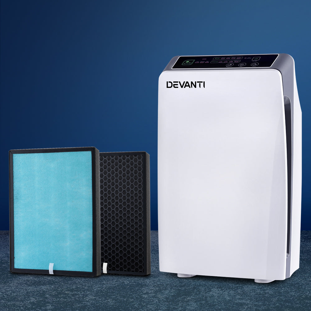 Devanti Air Purifier 4 Stage HEPA w/Replacement Filter-QLD_Rural