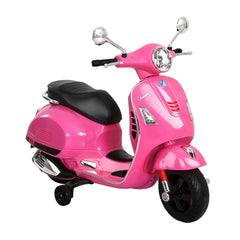 Kids Electric Ride On Car Motorcycle Motorbike Vespa Licensed GTS Pink-SA_Metro