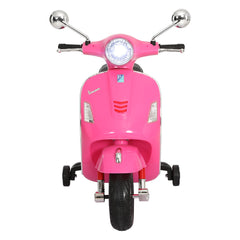 Kids Electric Ride On Car Motorcycle Motorbike Vespa Licensed GTS Pink-REMOTE