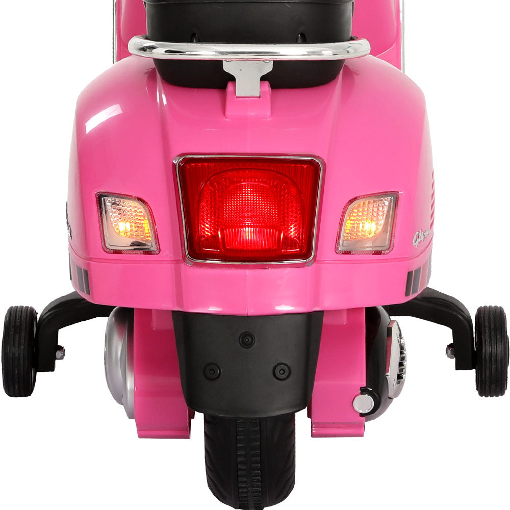 Kids Electric Ride On Car Motorcycle Motorbike Vespa Licensed GTS Pink-ACT