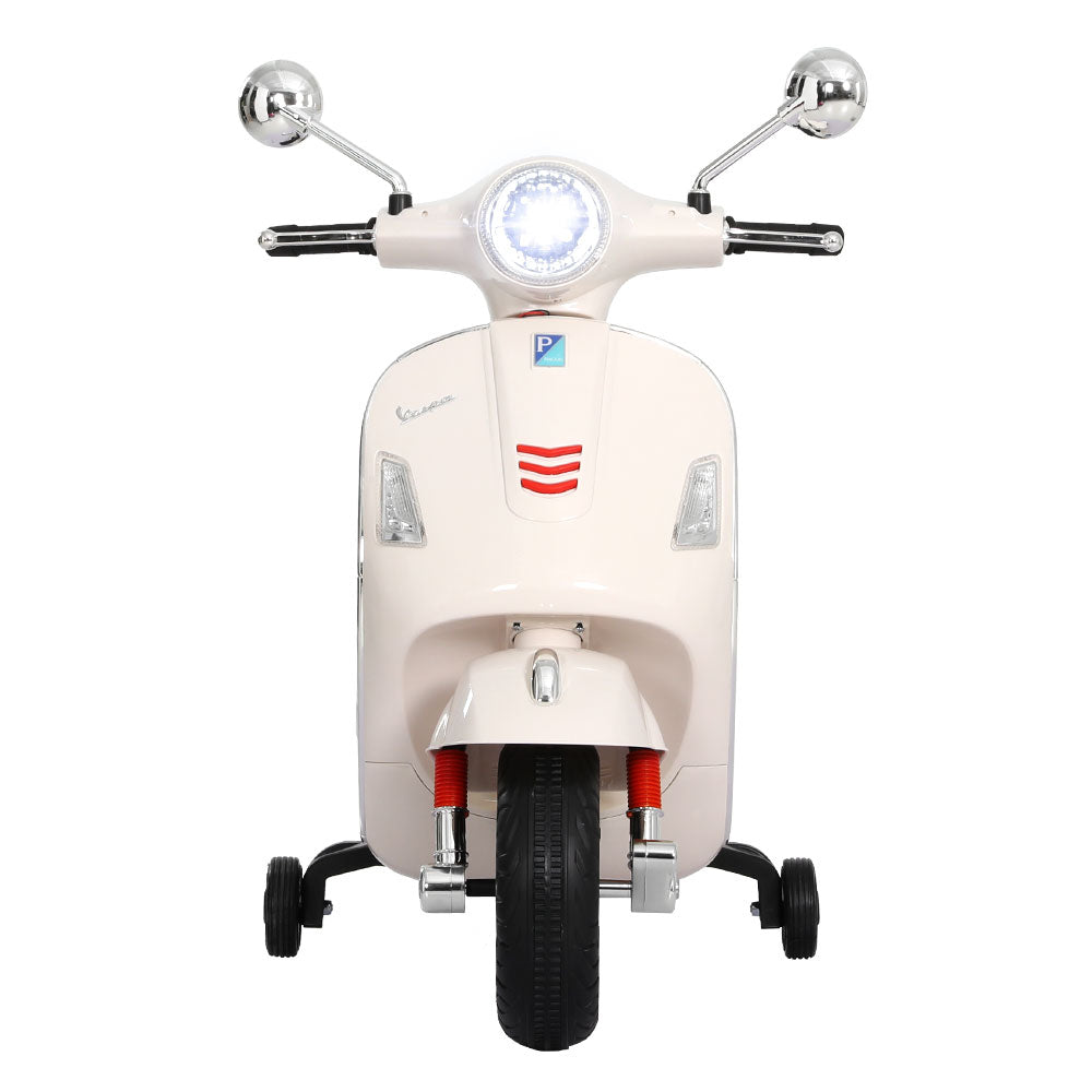 Kids Electric Ride On Car Motorcycle Motorbike Vespa Licensed GTS White-ACT