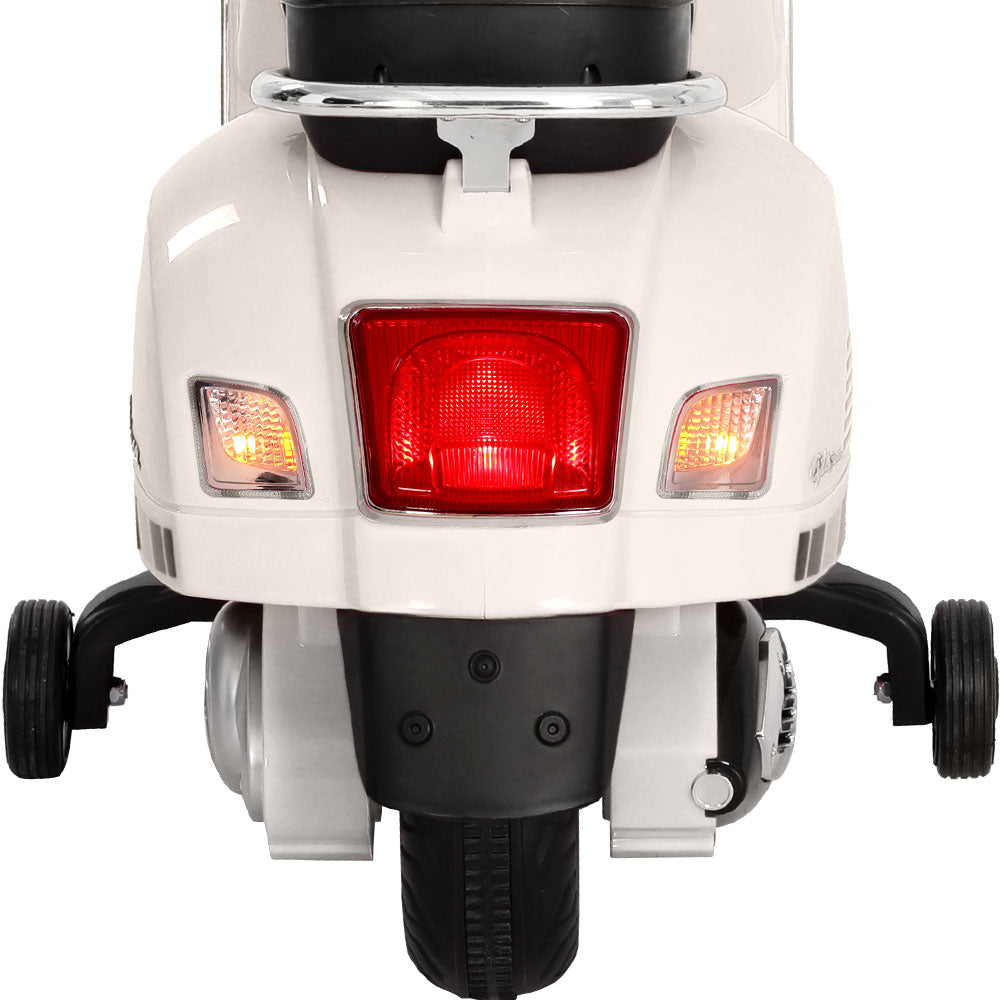 Kids Electric Ride On Car Motorcycle Motorbike Vespa Licensed GTS White-ACT