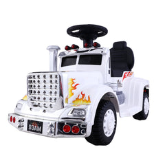 Rigo Kids Electric Ride On Car Truck Motorcycle Motorbike Toy Cars 6V White