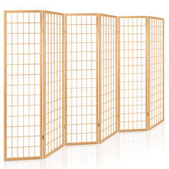 Artiss 6 Panel Room Divider Screen 261x179cm Natural-NT_Rural