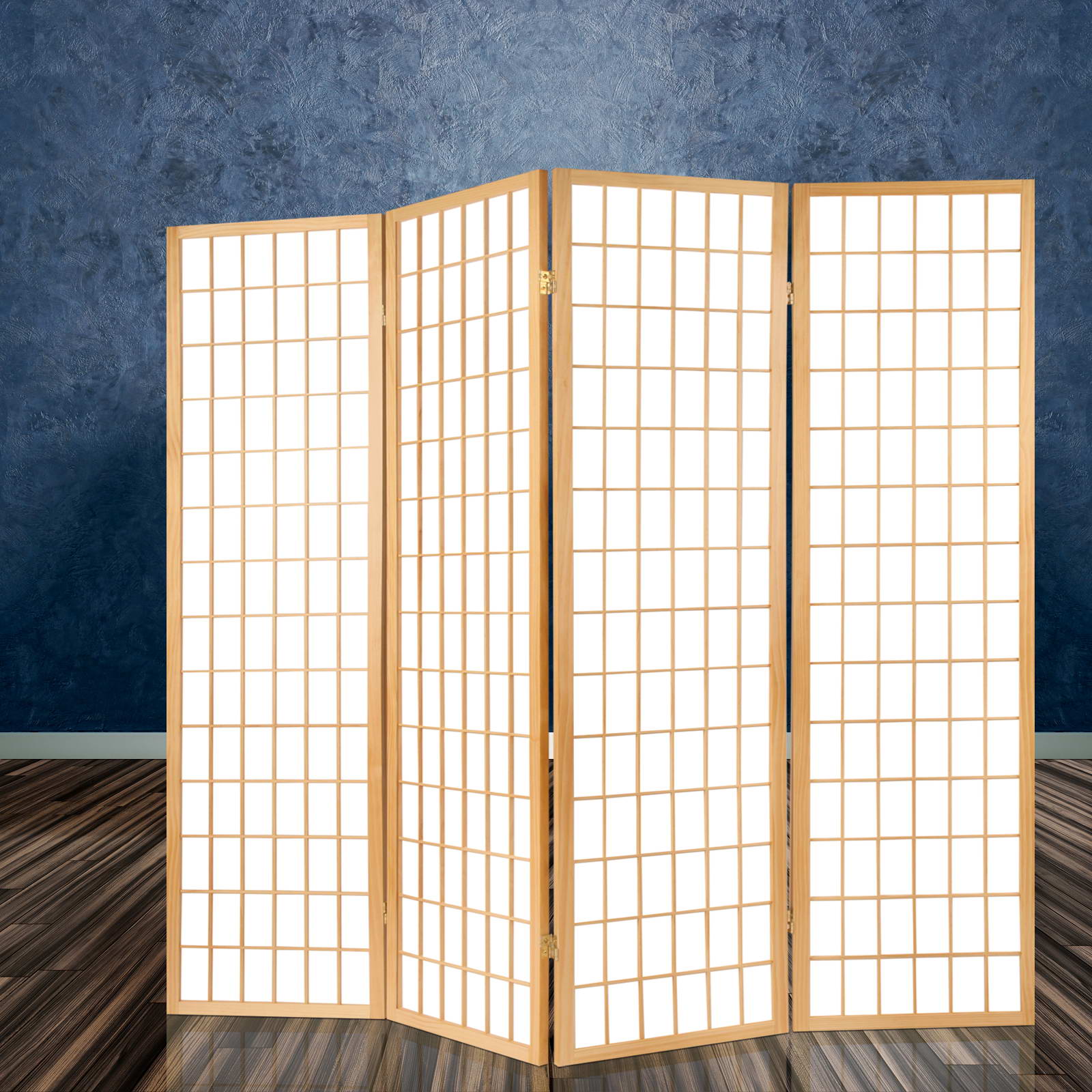 Artiss 6 Panel Room Divider Screen 261x179cm Natural-WA_Rural