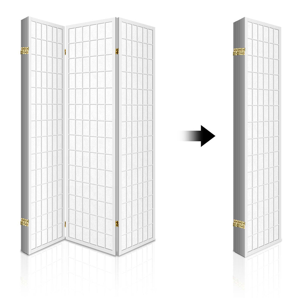 Artiss 6 Panel Room Divider Screen 261x179cm White-SA_Metro