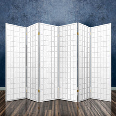 Artiss 6 Panel Room Divider Screen 261x179cm White-TAS_Rural